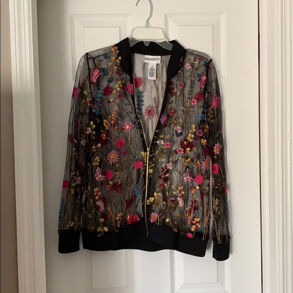 Sheer botanical jacket